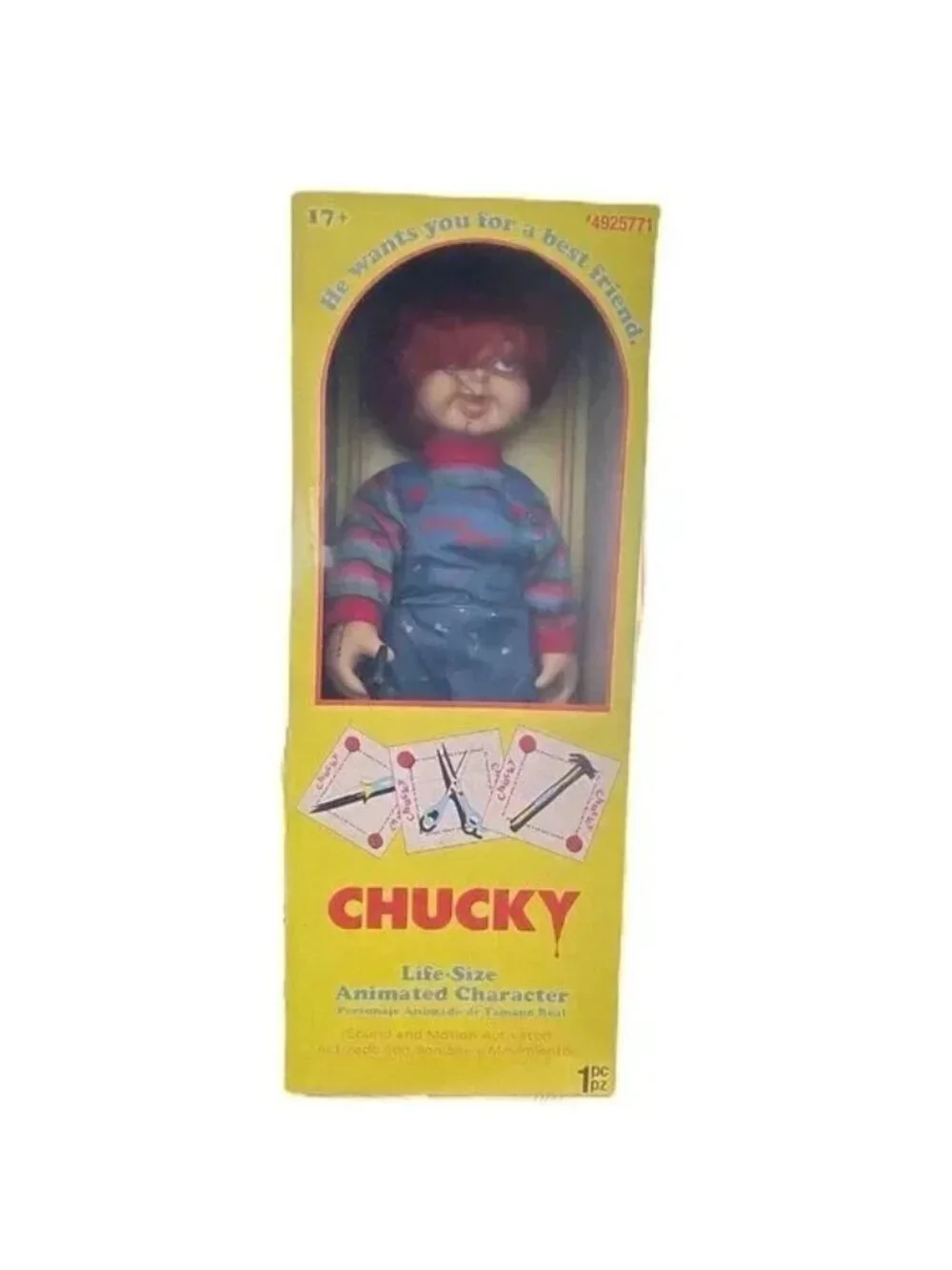 Good Guys 2 Chucky Life Size Halloween Doll 2 Feet Sound & Motion Activated
